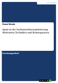 Spam in der Suchmaschinenoptimierung. Motivation, Techniken und Konsequenzen - Pawel Broda - E-Book