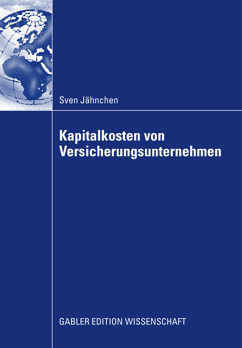 Kapitalkosten von Versicherungsunternehmen - Sven Jähnchen - E-Book