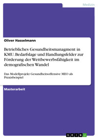 Betriebliches Gesundheitsmanagment in KMU. Bedarfslage und Handlungsfelder zur Förderung der Wettbewerbsfähigkeit im demografischen Wandel - Oliver Hasselmann - E-Book