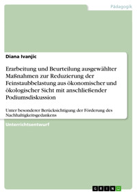 Erarbeitung und Beurteilung ausgewählter Maßnahmen zur Reduzierung der Feinstaubbelastung aus ökonomischer und ökologischer Sicht mit anschließender Podiumsdiskussion - Diana Ivanjic - E-Book