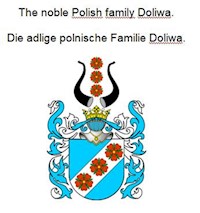The noble Polish family Doliwa. Die adlige polnische Familie Doliwa. - Werner Zurek - E-Book