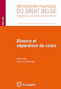Divorce et séparation de corps - Didier Carré - E-Book