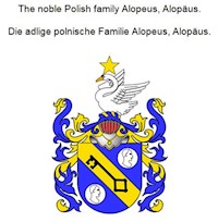 The noble Polish family Alopeus, Alopäus. Die adlige polnische Familie Alopeus, Alopäus. - Werner Zurek - E-Book