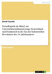 Fremdkapital als Mittel zur Unternehmensfinanzierung. Deutschland und Frankreich in der Ära der Industriellen Revolution des 19. Jahrhunderts - David Courtin - E-Book