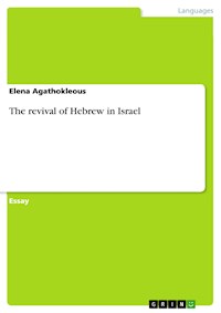 The revival of Hebrew in Israel - Elena Agathokleous - E-Book