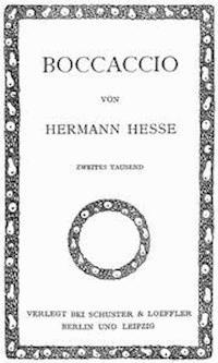 Boccaccio - Hesse, Hermann - kostenlos E-Book