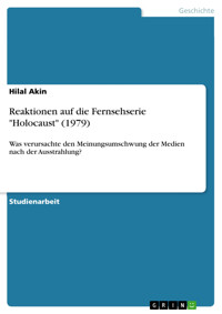 Reaktionen auf die Fernsehserie "Holocaust" (1979) - Hilal Akin - E-Book
