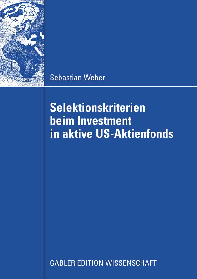 Selektionskriterien beim Investment in aktive US-Aktienfonds - Sebastian Weber - E-Book