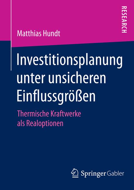 Investitionsplanung unter unsicheren Einflussgrößen - Matthias Hundt - E-Book