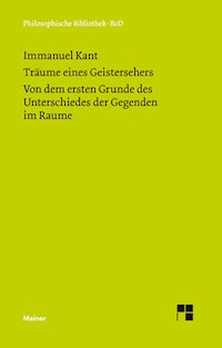 Träume eines Geistersehers. Der Unterschied der Gegenden im Raume - Immanuel Kant - E-Book