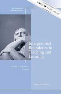 Interpersonal Boundaries in Teaching and Learning -  - E-Book