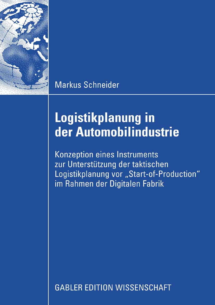 Logistikplanung in der Automobilindustrie - Markus Schneider - E-Book