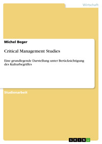 Critical Management Studies - Michel Beger - kostenlos E-Book