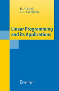 Linear Programming and its Applications - H.A. Eiselt - E-Book