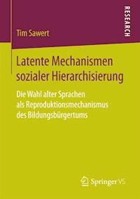 Latente Mechanismen sozialer Hierarchisierung - Tim Sawert - E-Book