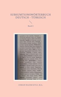 Subsumtionswörterbuch Deutsch - Türkisch - Nazim Kiygi - E-Book