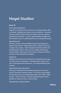 Hegel-Studien Band 18 -  - E-Book