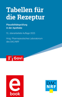 Tabellen für die Rezeptur -  - E-Book