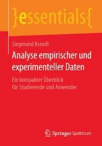Analyse empirischer und experimenteller Daten - Siegmund Brandt - E-Book