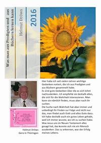Was man aus Predigten und aus Büchern lernen kann - Helmut Dröws - E-Book