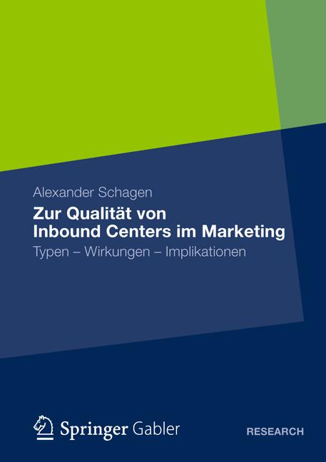 Zur Qualität von Inbound Centers im Marketing - Alexander Schagen - E-Book