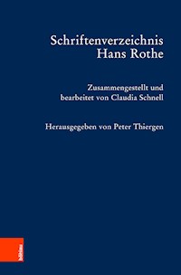 Schriftenverzeichnis Hans Rothe -  - E-Book