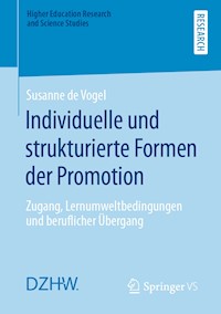 Individuelle und strukturierte Formen der Promotion - Susanne de Vogel - E-Book