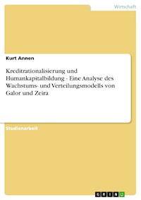 Kreditrationalisierung und Humankapitalbildung - Eine Analyse des Wachstums- und Verteilungsmodells von Galor und Zeira - Kurt Annen - E-Book