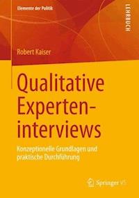 Qualitative Experteninterviews - Robert Kaiser - E-Book