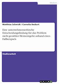 Eine unternehmensethische Entscheidungsfindung für das Problem nicht gezahlter Heimentgelte anhand eines Fallbeispiels - Matthias Schmidt - E-Book