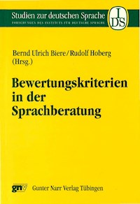 Bewertungskriterien in der Sprachberatung - - E-Book