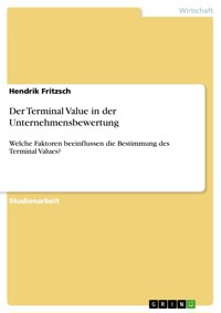 Der Terminal Value in der Unternehmensbewertung - Hendrik Fritzsch - E-Book