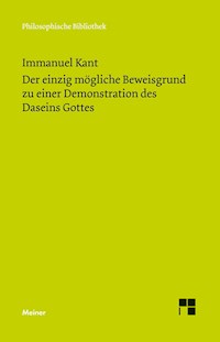 Der einzig mögliche Beweisgrund zu einer Demonstration des Daseins Gottes - Immanuel Kant - E-Book