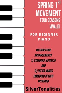 Spring First Movement Four Seasons Beginner Piano Sheet Music Combo - SilverTonalities - E-Book