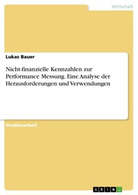 Nicht-finanzielle Kennzahlen zur Performance Messung. Eine Analyse der Herausforderungen und Verwendungen - Lukas Bauer - E-Book