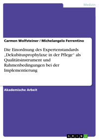 Die Einordnung des Expertenstandards „Dekubitusprophylaxe in der Pflege“ als Qualitätsinstrument und Rahmenbedingungen bei der Implementierung - Carmen Wolfsteiner - kostenlos E-Book