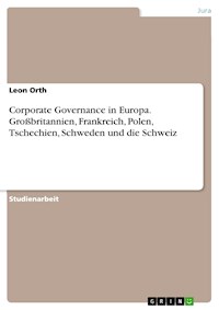 Corporate Governance in Europa. Großbritannien, Frankreich, Polen, Tschechien, Schweden und die Schweiz - Leon Orth - E-Book
