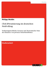 (Teil-)Privatisierung im deutschen Strafvollzug - Philipp Woldin - E-Book