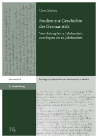 Studien zur Geschichte der Germanistik - Uwe Meves - E-Book