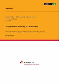 Vergleichende Werbung in Deutschland - Lisa Geißler - E-Book