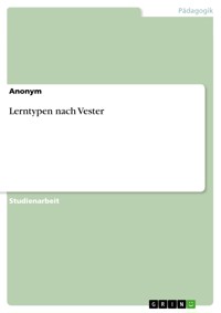 Lerntypen nach Vester -  - E-Book