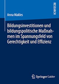 Bildungsinvestitionen und bildungspolitische Maßnahmen im Spannungsfeld von Gerechtigkeit und Effizienz - Anna Makles - E-Book