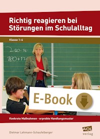 Richtig reagieren bei Störungen im Schulalltag - Dietmar Lehmann-Schaufelberger - E-Book