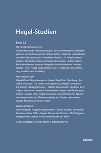 Hegel-Studien Band 22 - - E-Book
