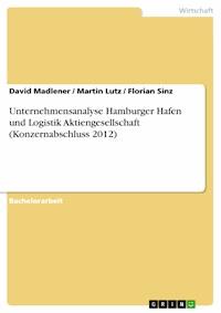 Unternehmensanalyse Hamburger Hafen und Logistik Aktiengesellschaft (Konzernabschluss 2012) - David Madlener - E-Book