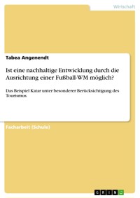 Ist eine nachhaltige Entwicklung durch die Ausrichtung einer Fußball-WM möglich? - Tabea Angenendt - E-Book