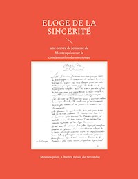 Eloge de la sincérité - . Montesquieu - E-Book