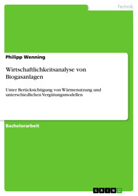 Wirtschaftlichkeitsanalyse von Biogasanlagen - Philipp Wenning - kostenlos E-Book