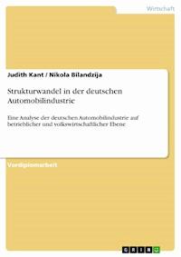 Strukturwandel in der deutschen Automobilindustrie - Judith Kant - E-Book