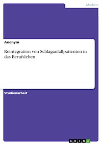 Reintegration von Schlaganfallpatienten in das Berufsleben - - E-Book